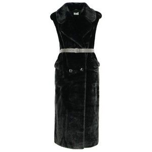 P.A.R.O.S.H. Black Faux Fur Coat - NWT